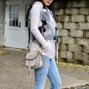 Bloomingdales Maximilian rabbit vest Sz 42